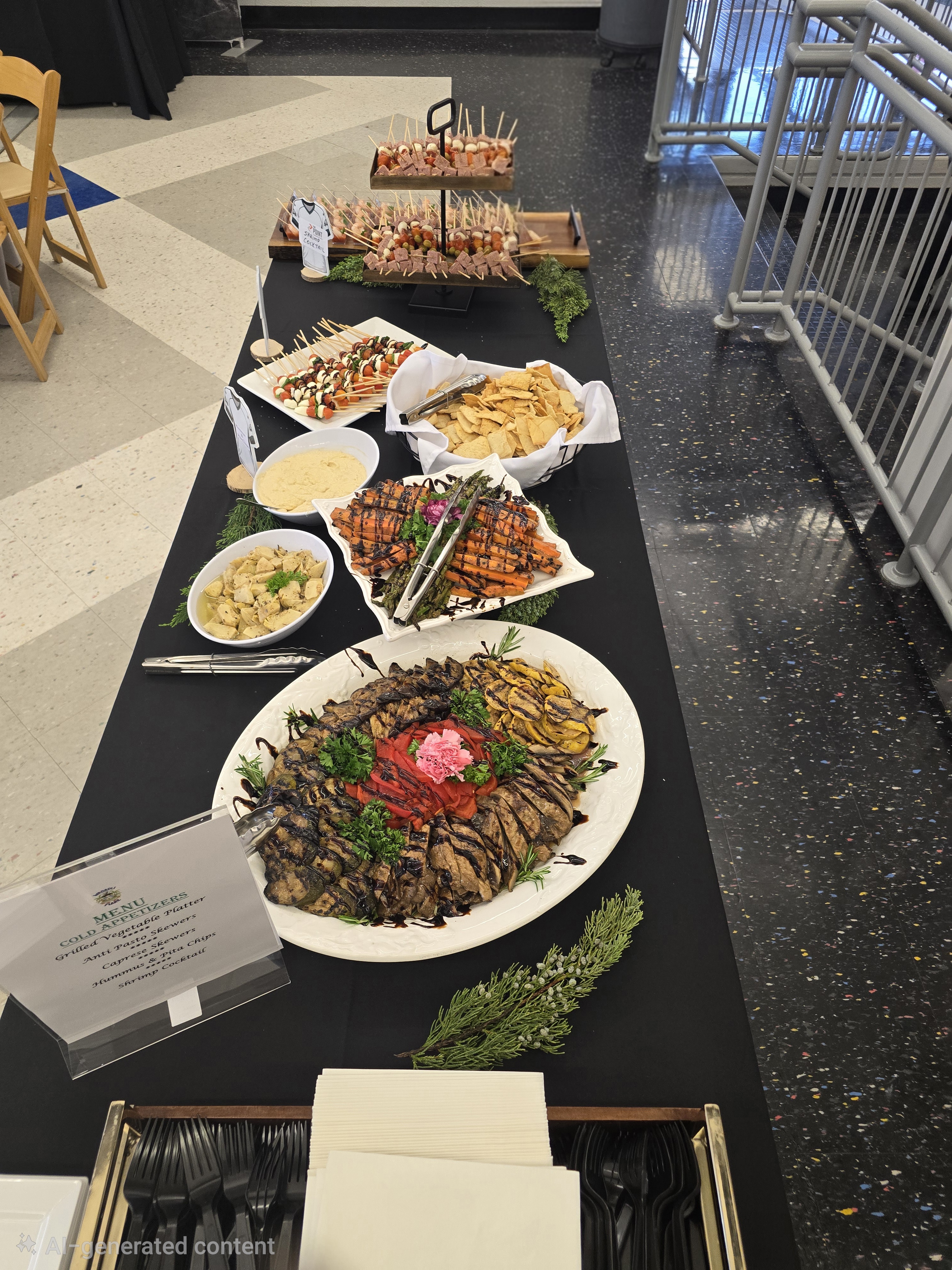 Professional corporate catering presentation